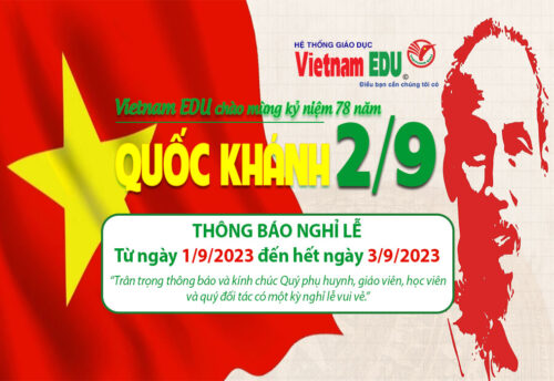 Vietnam Edu chào mừng 78 năm ngày quốc khánh 2-9