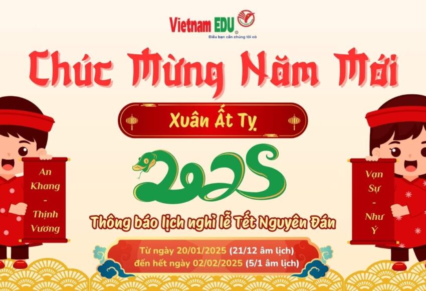 Vietnam Edu chúc mừng năm mới, chào xuân Ất Tỵ 2025