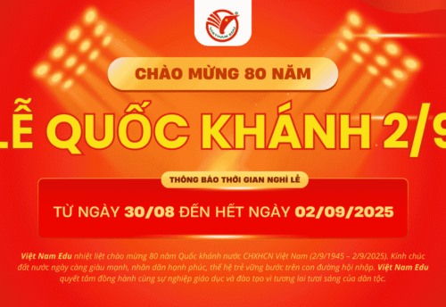 Vietnam Edu chào mừng 80 năm quốc khánh Việt Nam