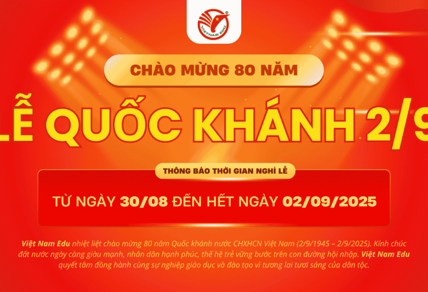 Vietnam Edu chào mừng 80 năm quốc khánh Việt Nam