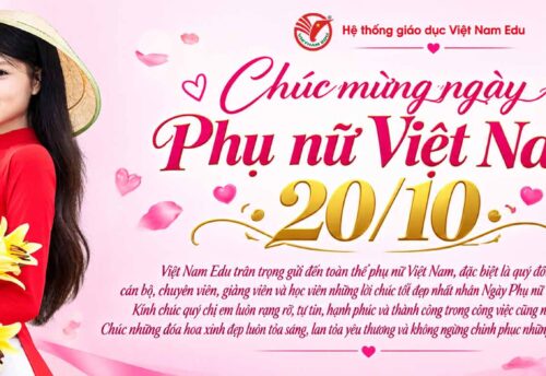 Hệ thống giáo dục Việt Nam Edu Chúc mừng ngày phụ nữ việt nam 20-10-2026